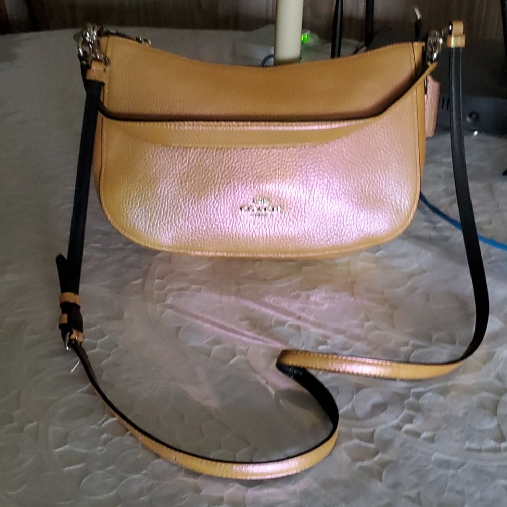 Coach Chelsea Crossbody Hologram Leather Like New